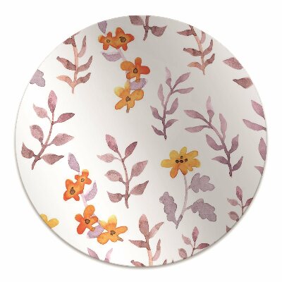 Tapete para cadeira de escritório Flores pintadas