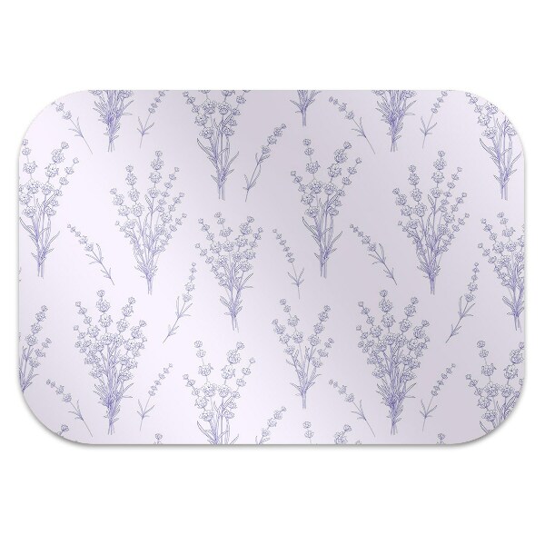Tapete para escritório flores de lavanda