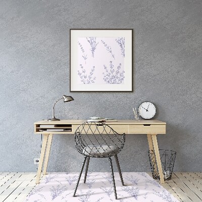 Tapete para escritório flores de lavanda