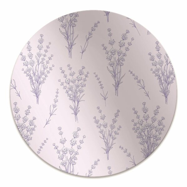 Tapete para escritório flores de lavanda
