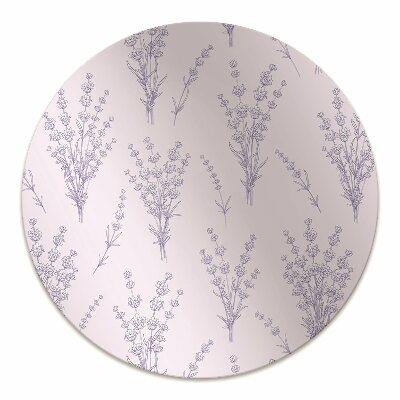 Tapete para escritório flores de lavanda