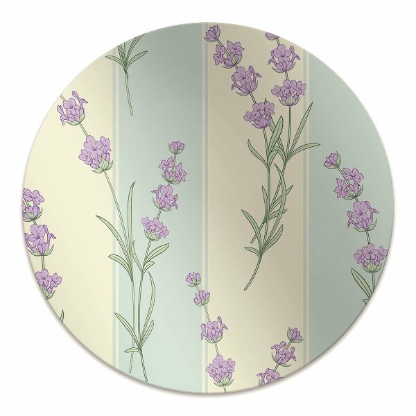 Tapete para cadeira de escritório flores de lavanda