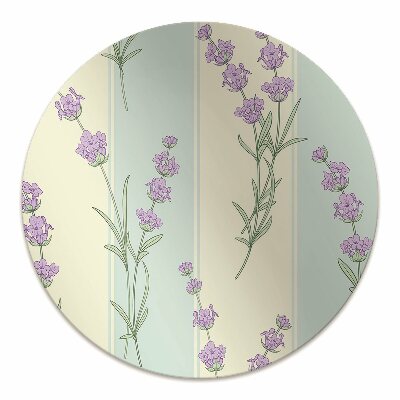 Tapete para cadeira de escritório flores de lavanda