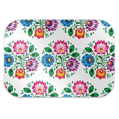 Tapete para cadeira de escritório Flores estilo folk