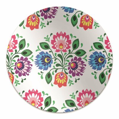 Tapete para cadeira de escritório Flores estilo folk
