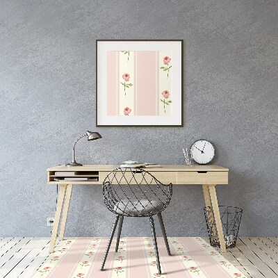 Tapete para cadeira de escritório Rosas