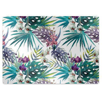Tapete para escritório Folhas tropicais