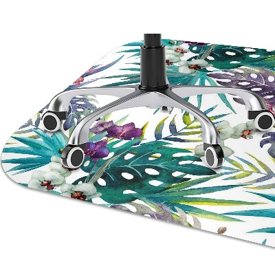 Tapete para escritório Folhas tropicais