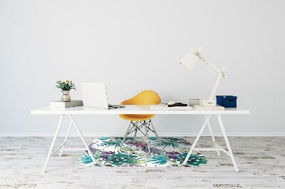 Tapete para escritório Folhas tropicais