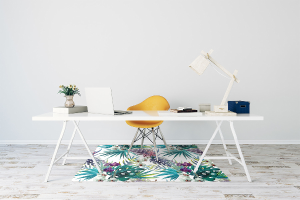 Tapete para escritório Folhas tropicais