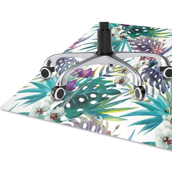 Tapete para escritório Folhas tropicais