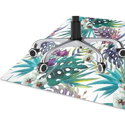 Tapete para escritório Folhas tropicais
