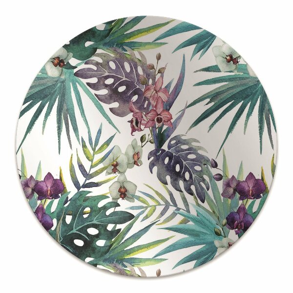 Tapete para escritório Folhas tropicais