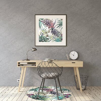 Tapete para escritório Folhas tropicais