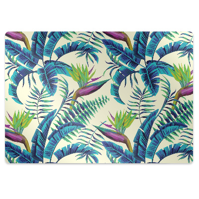 Tapete para cadeira de escritório Pintura tropical