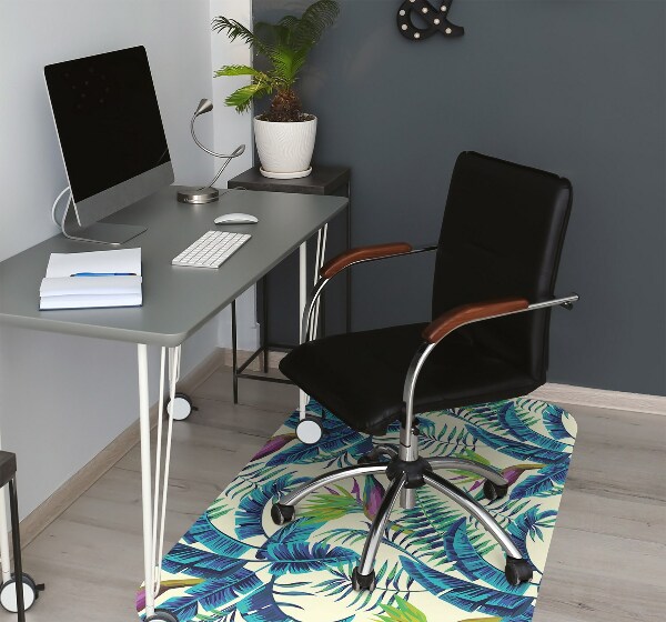Tapete para cadeira de escritório Pintura tropical