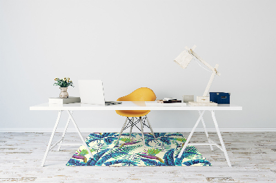 Tapete para cadeira de escritório Pintura tropical