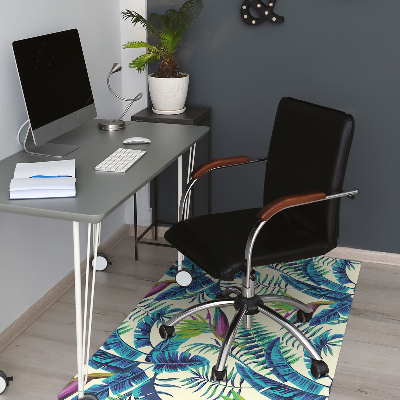Tapete para cadeira de escritório Pintura tropical
