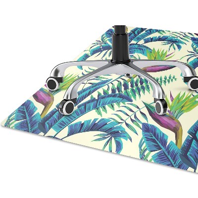 Tapete para cadeira de escritório Pintura tropical