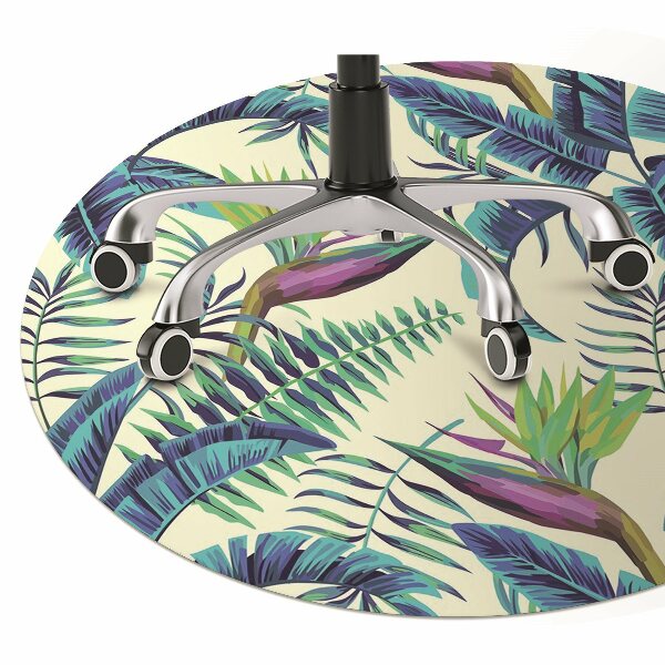 Tapete para cadeira de escritório Pintura tropical