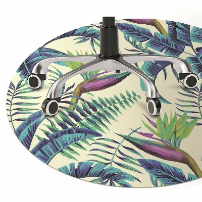 Tapete para cadeira de escritório Pintura tropical