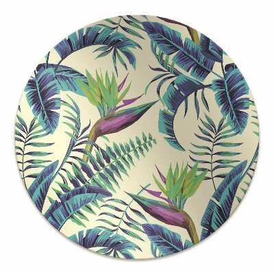 Tapete para cadeira de escritório Pintura tropical