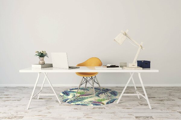 Tapete para cadeira de escritório Pintura tropical
