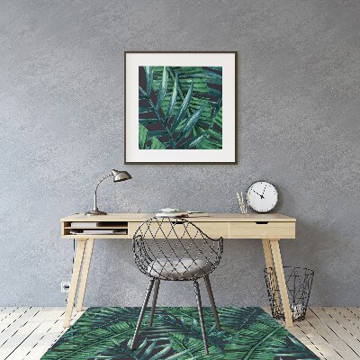 Tapete para escritório Folhas tropicais