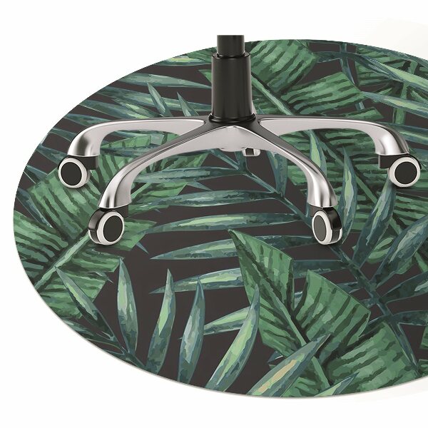 Tapete para escritório Folhas tropicais