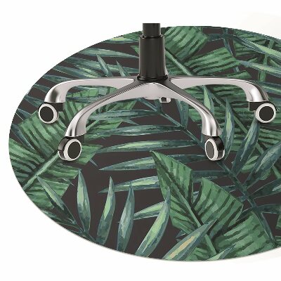 Tapete para escritório Folhas tropicais