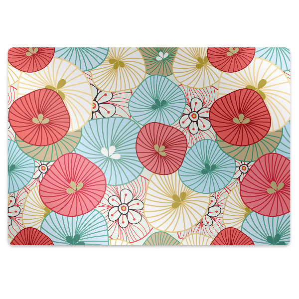 Tapete para escritório Padrão floral