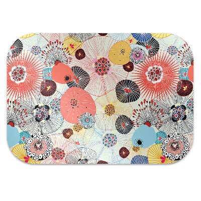 Tapete para cadeira de escritório Padrão floral