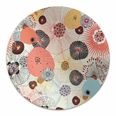 Tapete para cadeira de escritório Padrão floral
