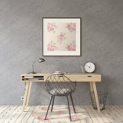 Tapete escritório rosas inglesas