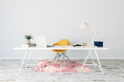 Tapete para escritório Rosas e hortênsias
