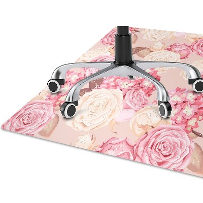 Tapete para escritório Rosas e hortênsias