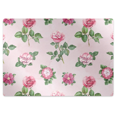 Tapete para cadeira de escritório Uma rosa com espinhos
