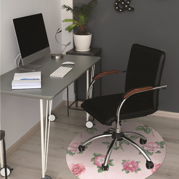 Tapete para cadeira de escritório Uma rosa com espinhos