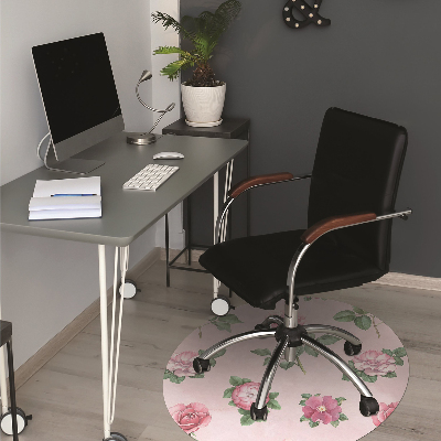 Tapete para cadeira de escritório Uma rosa com espinhos
