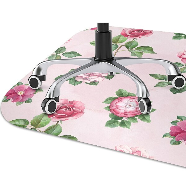 Tapete para cadeira de escritório Uma rosa com espinhos