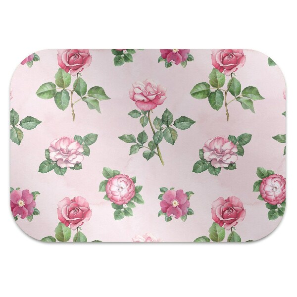 Tapete para cadeira de escritório Uma rosa com espinhos