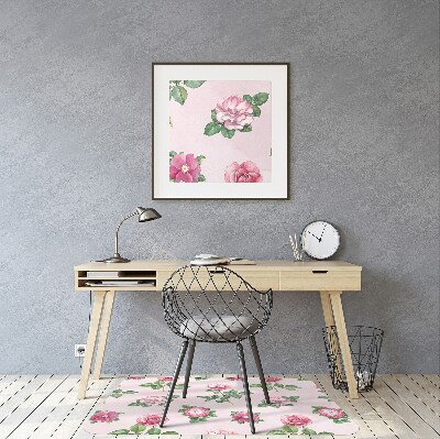 Tapete para cadeira de escritório Uma rosa com espinhos