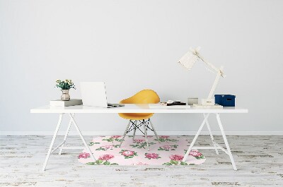 Tapete para cadeira de escritório Uma rosa com espinhos
