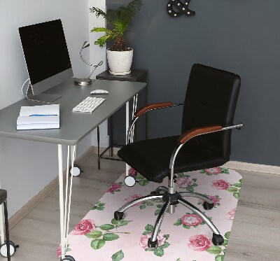Tapete para cadeira de escritório Uma rosa com espinhos