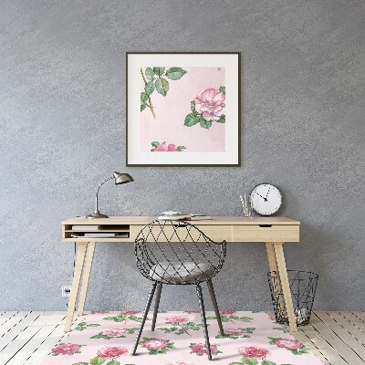 Tapete para cadeira de escritório Uma rosa com espinhos