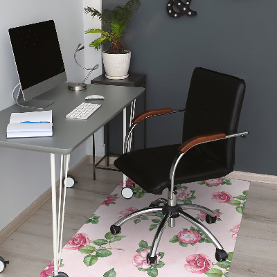Tapete para cadeira de escritório Uma rosa com espinhos