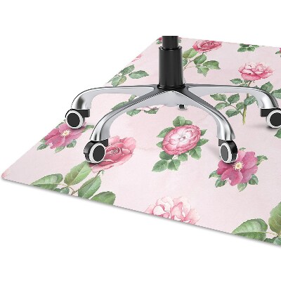 Tapete para cadeira de escritório Uma rosa com espinhos