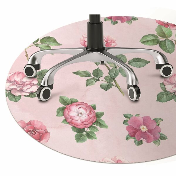 Tapete para cadeira de escritório Uma rosa com espinhos