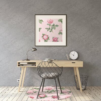 Tapete para cadeira de escritório Uma rosa com espinhos