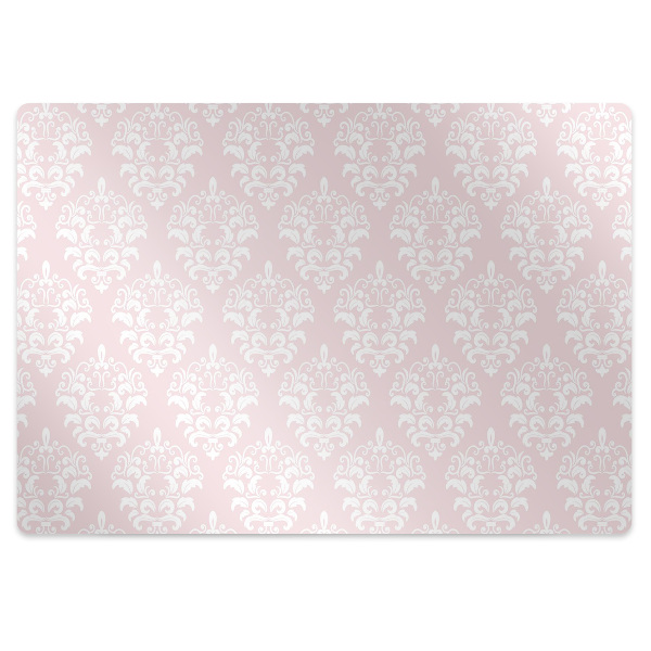 Tapete escritório Damasco rosa